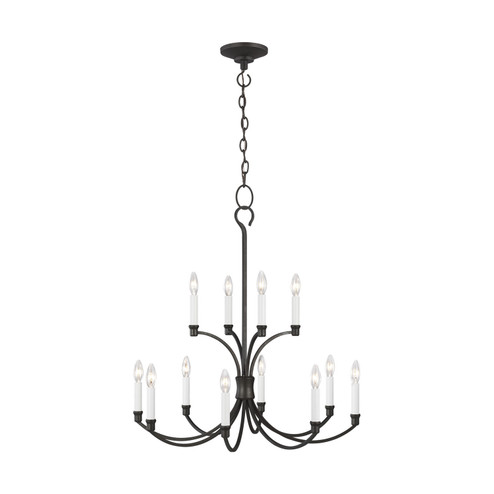 Westerly 12 Light Chandelier in Smith Steel (454|CC10612SMS)