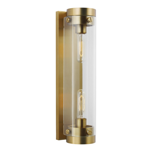 Garrett Two Light Wall Sconce in Burnished Brass (454|CW1002BBS) Garrett Two Light Wall Sconce in Burnished Brass (454|CW1002BBS)