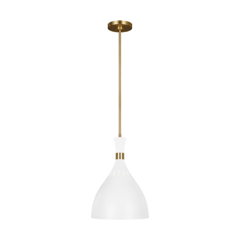 Joan One Light Pendant in Matte White (454|EP1151MWT)