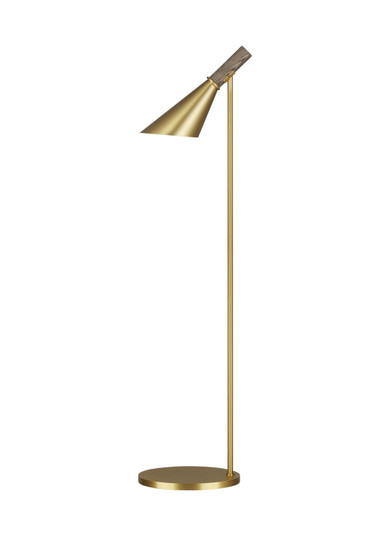 Wells One Light Floor Lamp in Burnished Brass (454|ET1451BBS1)