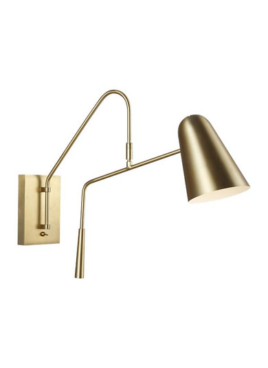 Simon One Light Wall Sconce in Burnished Brass (454|EW1041BBS) Simon One Light Wall Sconce in Burnished Brass (454|EW1041BBS)
