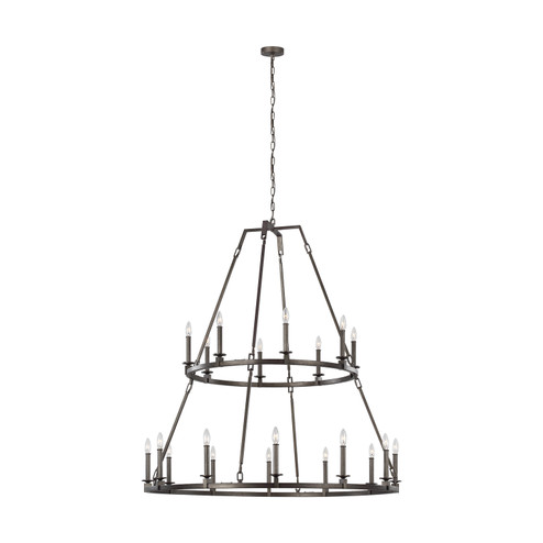 Landen 20 Light Chandelier in Smith Steel (454|F3217/20SMS)