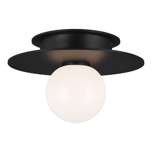 Nodes One Light Flush Mount in Midnight Black (454|KF1001MBK)