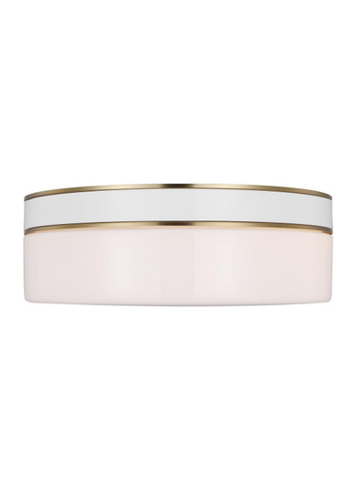 Monroe Two Light Flush Mount in Burnished Brass (454|KSF1072BBSGW)