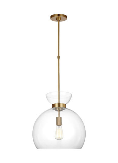 Londyn One Light Pendant in Burnished Brass with Clear Glass (454|KSP1021BBSCG)