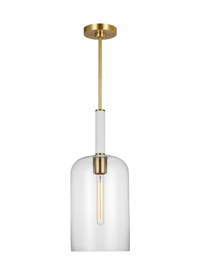 Monroe One Light Pendant in Burnished Brass (454|KSP1051BBSGW)