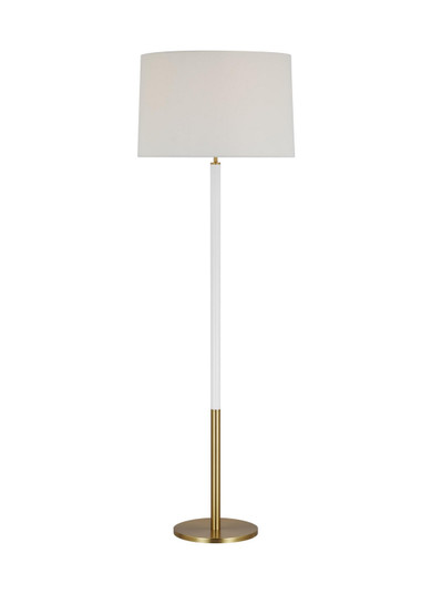Monroe One Light Floor Lamp in Burnished Brass (454|KST1051BBSGW1)