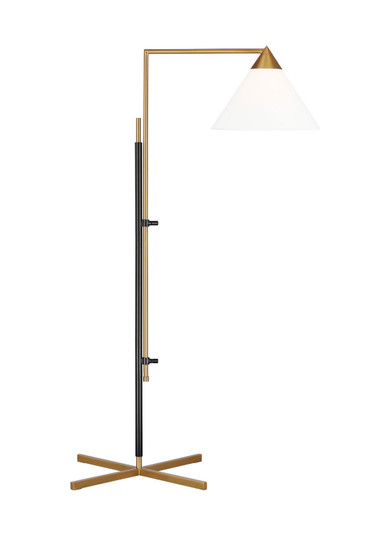 Franklin One Light Floor Lamp in Burnished Brass and Deep Bronze (454|KT1301BBSBNZ1)