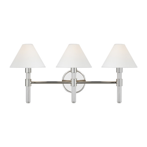 Robert Three Light Vanity in Polished Nickel (454|LV1043PN)