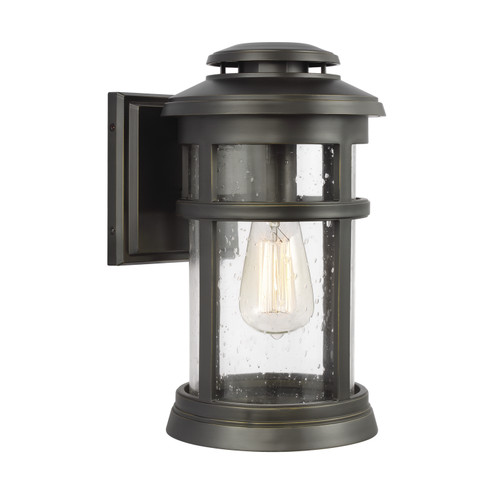 Newport One Light Outdoor Wall Lantern in Antique Bronze (454|OL14301ANBZ)