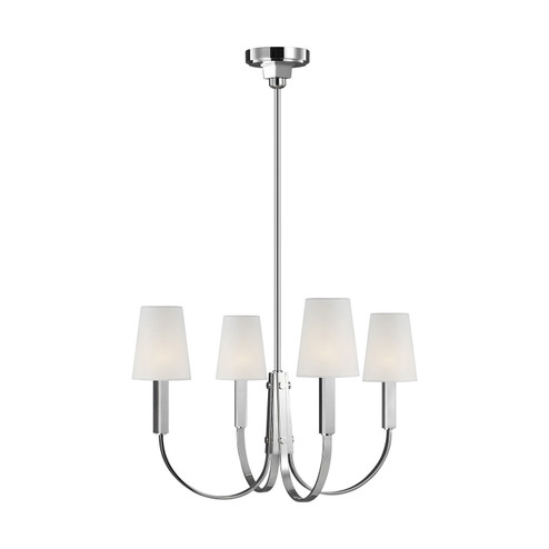 Logan Four Light Chandelier in Polished Nickel (454|TC1084PN)