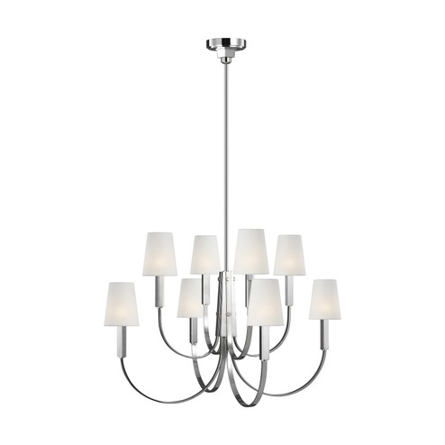 Logan Eight Light Chandelier in Polished Nickel (454|TC1088PN)