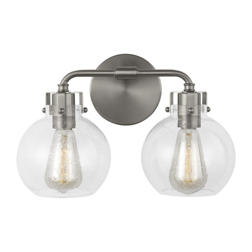Clara Two Light Vanity in Satin Nickel (454|VS24402SN) Clara Two Light Vanity in Satin Nickel (454|VS24402SN)
