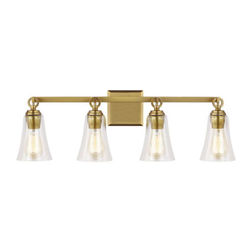 Monterro Four Light Vanity in Burnished Brass (454|VS24704BBS)