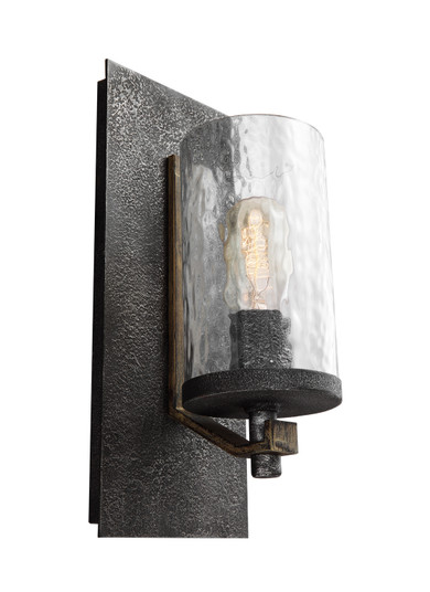 Angelo One Light Wall Sconce in Distressed Weathered Oak / Slate Grey Metal (454|WB1825DWK/SGM)