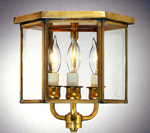 Princess Three Light Flush Mount in Antique Brass (265|13704ABC)