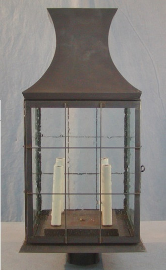 Falcone Four Light Post Mount in Dark Brass (265|19222DBSS)