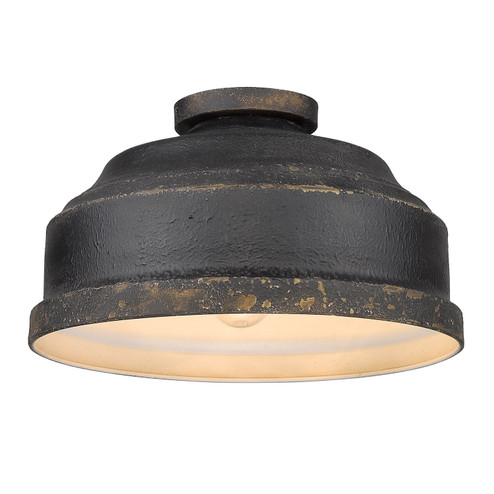 Keating Three Light Flush Mount in Antique Black Iron (62|0806-FM ABI)