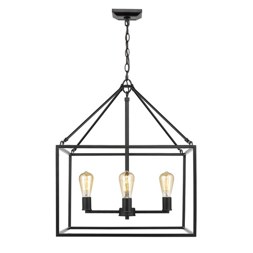 Wesson Four Light Chandelier in Matte Black (62|2072-4 BLK)