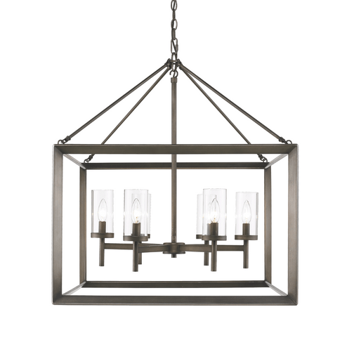 Smyth Six Light Chandelier in Gunmetal Bronze (62|2073-6 GMT)