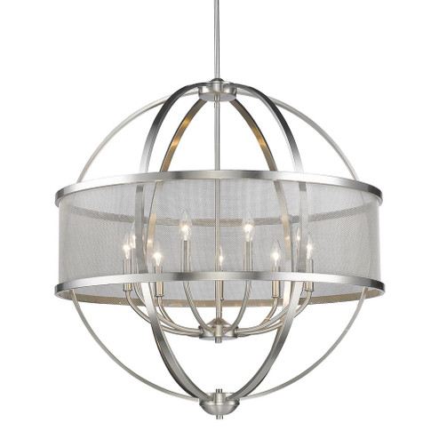 Colson PW Nine Light Chandelier in Pewter (62|3167-9 PW-PW)