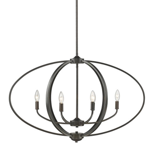 Colson Six Light Linear Pendant in Etruscan Bronze (62|3167-LP EB)