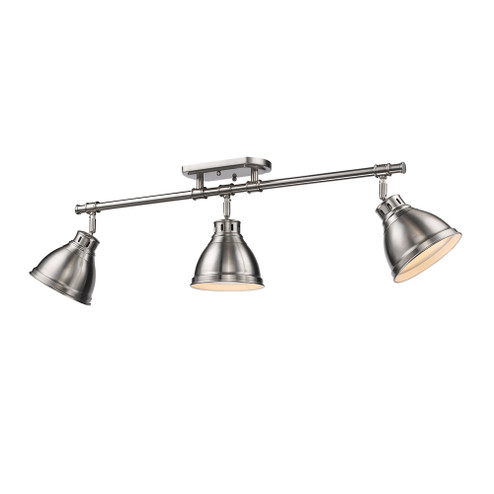 Duncan PW Three Light Semi-Flush Mount in Pewter (62|3602-3SF PW-PW)