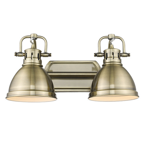 Duncan AB Two Light Bath Vanity in Aged Brass (62|3602-BA2 AB-AB)