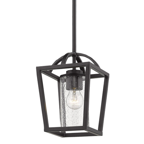 Mercer One Light Mini Pendant in Matte Black (62|4309-M1L BLK-BLK-SD)