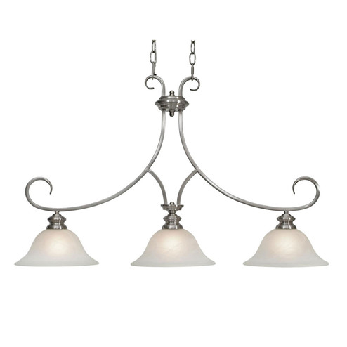 Lancaster PW Three Light Linear Pendant in Pewter (62|6005-10 PW)