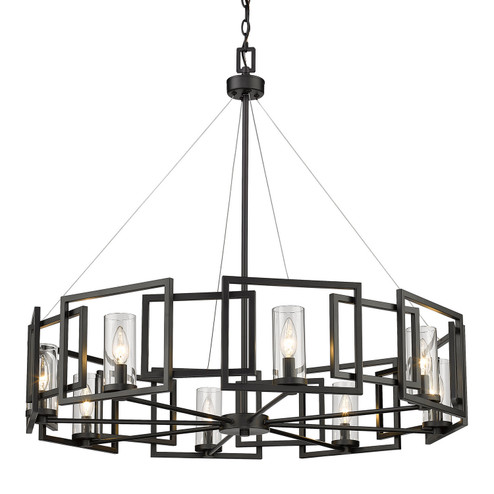 Marco BLK Eight Light Chandelier in Matte Black (62|6068-8 BLK)