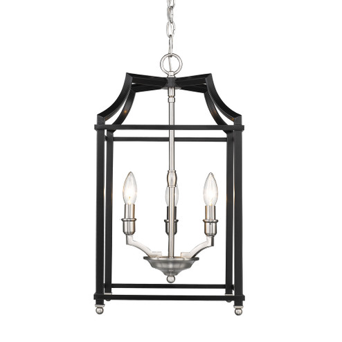 Leighton PW Three Light Pendant in Pewter (62|8401-3P PW-BLK)