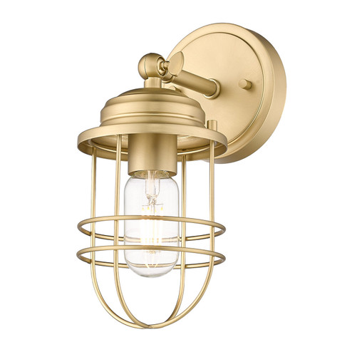 Seaport One Light Wall Sconce in Brushed Champagne Bronze (62|9808-1W BCB)