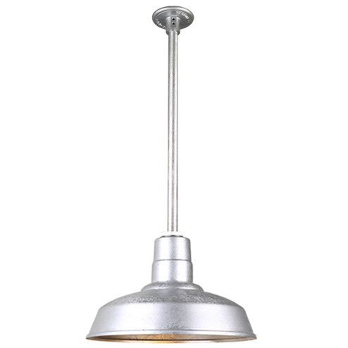 Warehouse One Light Pendant in Galvanized (381|H-QSN15114-SA-96/QSN24``ST3-96/QSNHDSMC-96)