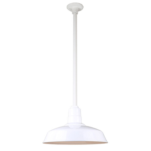 Warehouse One Light Pendant in White (381|H-QSN15116-SA-93/QSN24``ST3-93/QSNHDSMC-93)