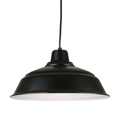 Warehouse One Light Pendant in Black (381|H-QSN15117-C-91)