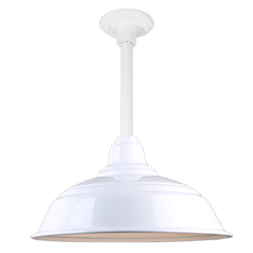 Warehouse One Light Pendant in White (381|H-QSN15117-SA-93/QSN12``ST3-93/QSNHDSMC-93)