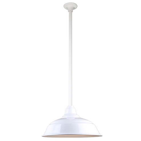 Warehouse One Light Pendant in White (381|H-QSN15117-SA-93/QSN36``ST3-93/QSNHDSMC-93)