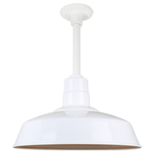 Warehouse One Light Pendant in White (381|H-QSN15118-SA-93/QSN12``ST3-93/QSNHDSMC-93)