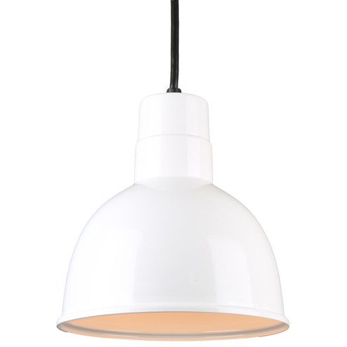 Deep Bowl Shade One Light Pendant in White (381|H-QSN16110-C-93)