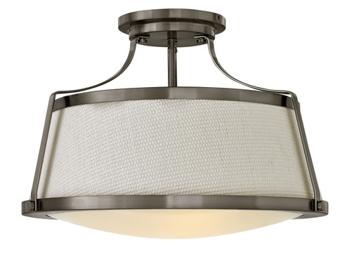 Charlotte LED Semi-Flush Mount in Antique Nickel (13|3522AN)