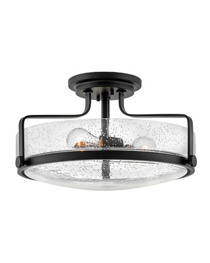 Harper LED Semi-Flush Mount in Black (13|3643BK-CS)