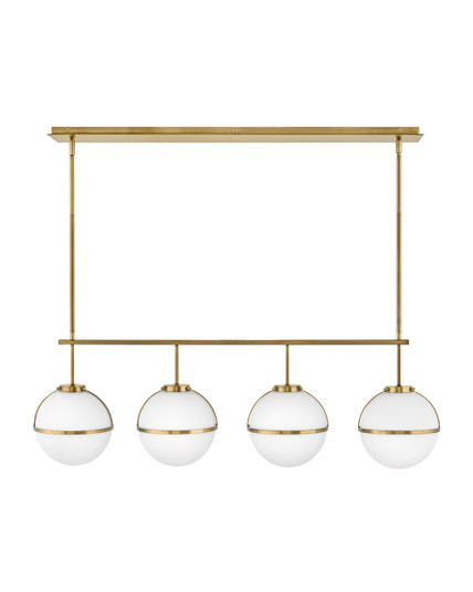 Hollis LED Linear Chandelier in Heritage Brass (13|39675HB)