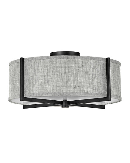 Axis Heathered Gray LED Semi-Flush Mount in Black (13|41707BK)