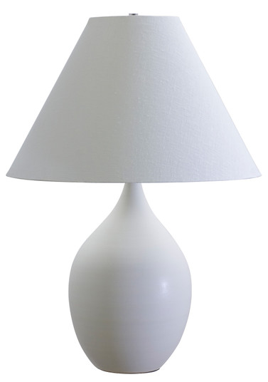 Scatchard One Light Table Lamp in White Matte (30|GS400-WM)