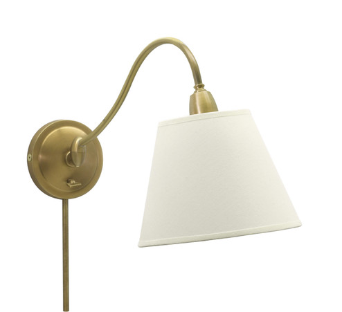 Hyde Park One Light Wall Sconce in Weathered Brass (30|HP725-WB-WL)