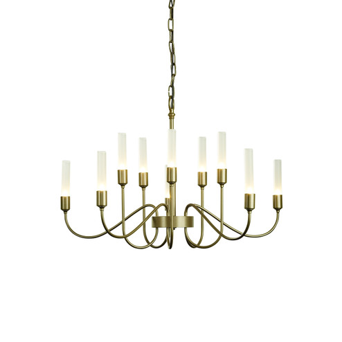 Lisse Ten Light Chandelier in Black (39|106030-SKT-10)