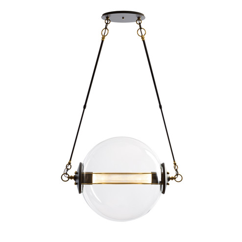 Otto Two Light Pendant in Black with Brass Accents (39|134405-SKT-SHRT-31-ZK0219)