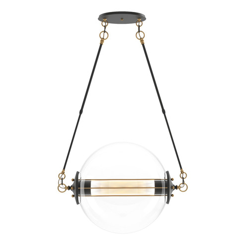 Otto Two Light Pendant in Black with Brass Accents (39|134405-SKT-STND-31-ZK0219)