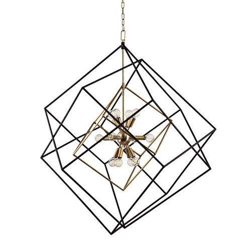 Roundout 12 Light Pendant in Aged Brass (70|1234-AGB)